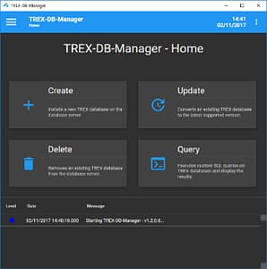 Software Suite - Screenshot_TREX-DB-MANAGER