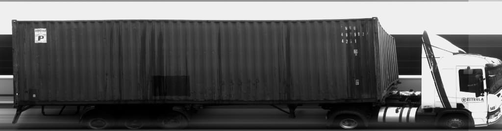 scan of a truck with its container